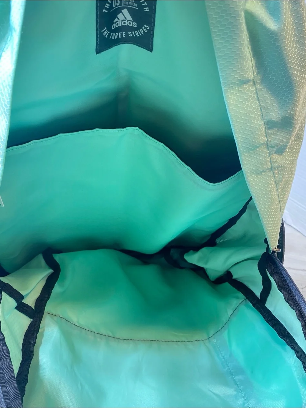 adidas loadspring Backpack Mint Green Gray School Travel Laptop Book Bag